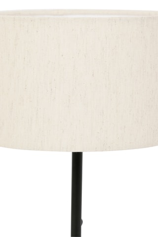 Lampe de table en lin et marbre Organic - Noir