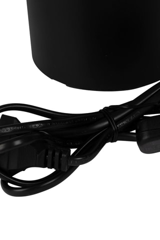 Lampe de table en lin et marbre Organic - Noir