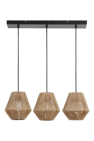 Suspension Korda - Beige et noir - 3 x 40 W