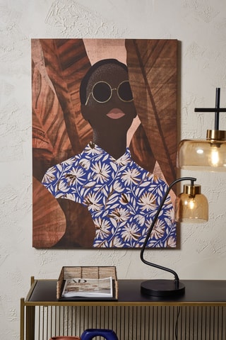 Lampe à poser Courba - Noir - 15 W