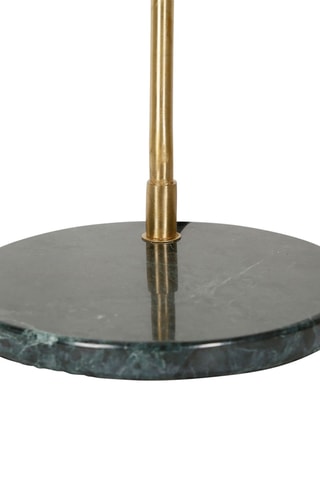 Lampe à poser en marbre Courba - Doré et vert foncé - 15 W