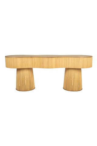 Banc en bambou et sapin Saori - 109 x 43 x 34 cm