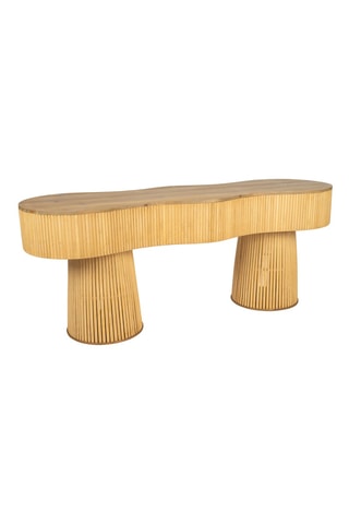 Banc en bambou et sapin Saori - 109 x 43 x 34 cm