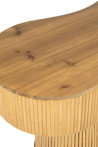 Banc en bambou et sapin Saori - 109 x 43 x 34 cm