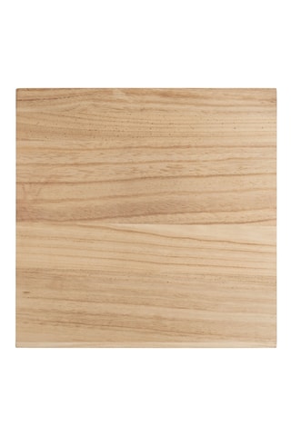 Table de chevet 1 porte en bois de paulownia Kenda - 40 x 40 x 60 cm