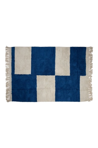 Tapis tufté Pop’s - Indigo et écru