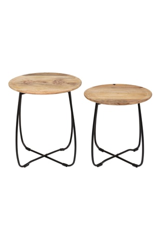 2 tables d'appoints Hervea - 48 x 54 cm et 42 x 44 cm 