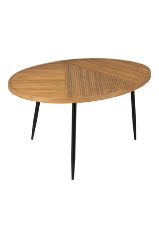 2 tables basses en bambou Saori - 76 x 50 x 42/55 x 33 x 38 cm