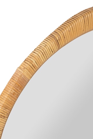 Miroir en rotin - 87 cm - Naturel