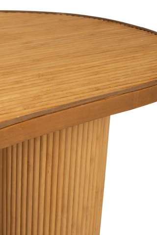 Table basse en rotin, bambou et sapin Saori - 124 x 40 x 73 cm
