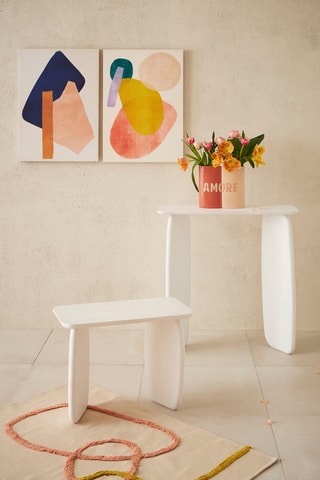 Table d'appoint en manguier Organic - 60 x 45 x 30 cm