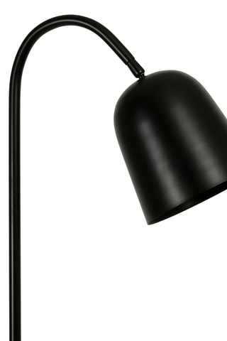 Lampadaire en marbre Courba - Noir et blanc - 40 W