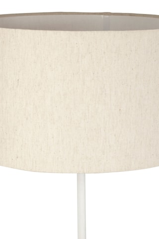 Lampadaire en marbre et lin Organic - Blanc