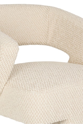Fauteuil Klosen - Ivoire - En polyester
