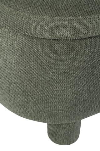 Banc-coffre Tessia - Vert olive - En polyester