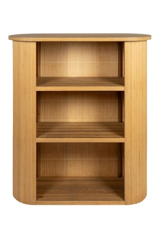 Meuble bar en bambou et sapin Saori - 100 x 40 x 113 cm