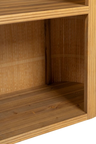 Meuble bar en bambou et sapin Saori - 100 x 40 x 113 cm