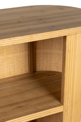 Meuble bar en bambou et sapin Saori - 100 x 40 x 113 cm