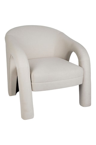 Fauteuil Capia - Ecru - En polyester