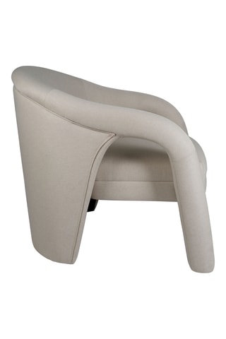 Fauteuil Capia - Ecru - En polyester