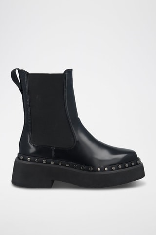 Bottines Chelsea en cuir vegan - Noir