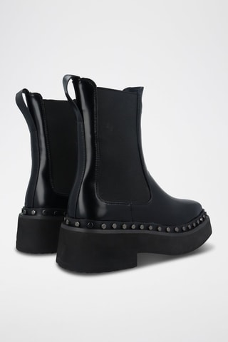 Bottines Chelsea en cuir vegan - Noir