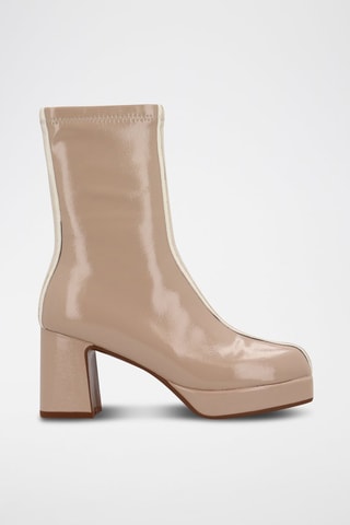 Enkellaarzen   Beige