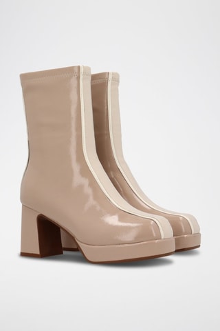 Enkellaarzen   Beige