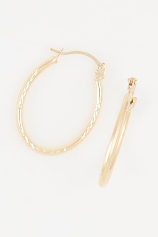 Argolas Olivia 
Ouro amarelo
