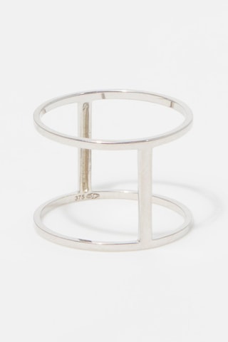 Anel Jolie Cage Dorée Ouro branco