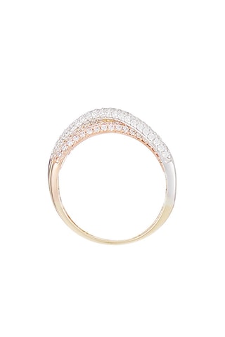 Anel correspondance   Ouro branco, ouro amarelo e ouro rosa