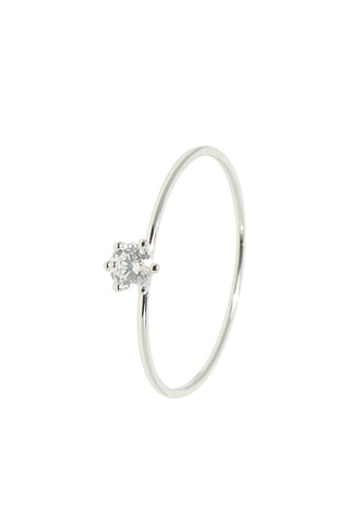 Anel Simply Ouro branco 