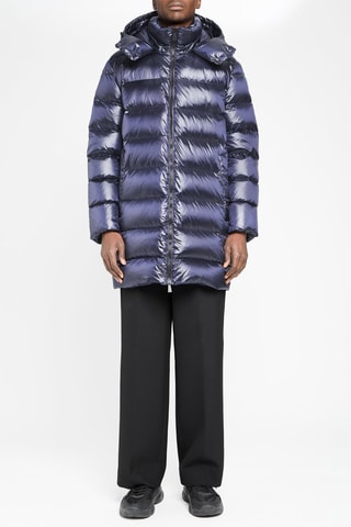 Manteau à capuche Bleu marine