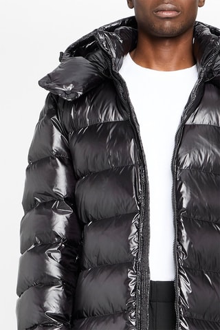 Manteau à capuche Noir