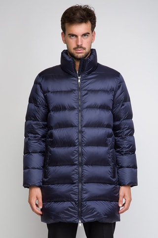 Doudoune longue - Bleu marine