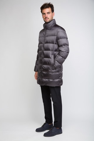 Doudoune longue - Gris