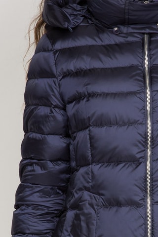 Gewatteerde Jas met Capuchon - Marineblauw