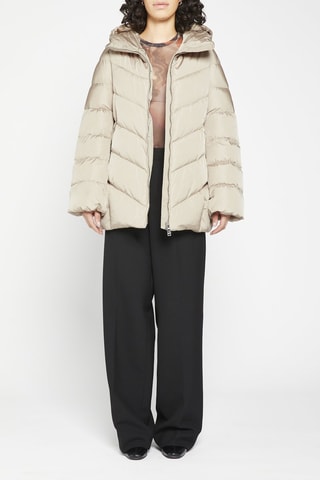 Doudoune à capuche Beige