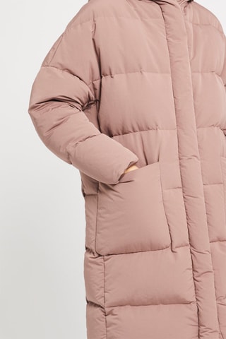 Doudoune longue Marron
