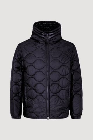 Doudoune à capuche Noir