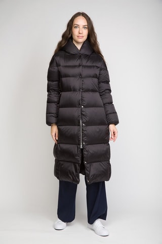 Doudoune longue à capuche - Noir