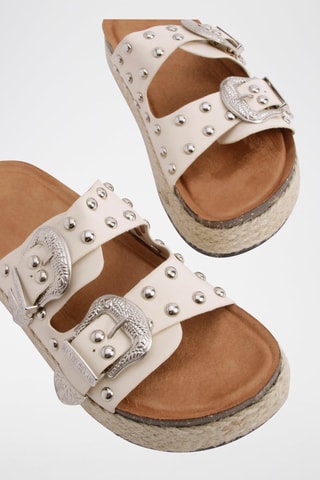 Platform Sandalen - Crèmekleurig
