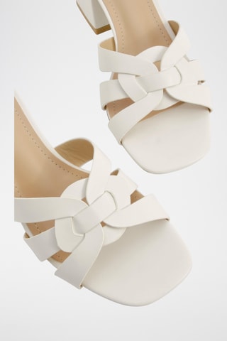 Mules à talons - Blanc