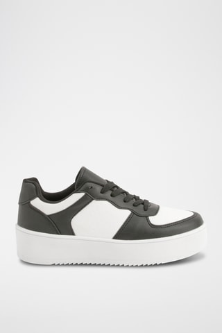 Baskets plateformes - Noir et blanc