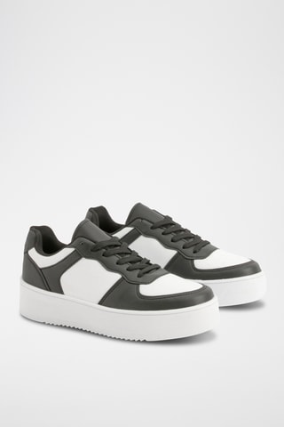 Baskets plateformes - Noir et blanc