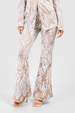 Pantalon flare - Ivoire