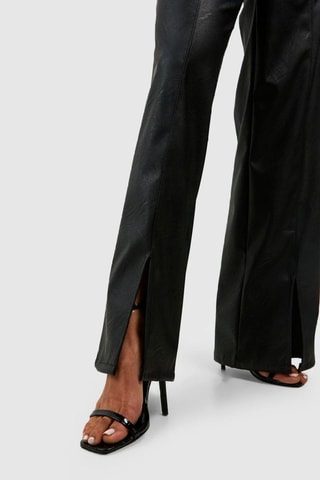 Pantalon wide legs taille haute - Noir