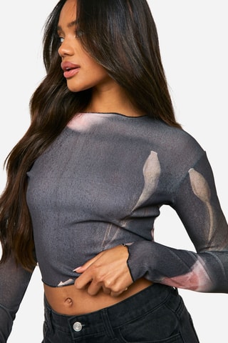 Crop Top - Grijs