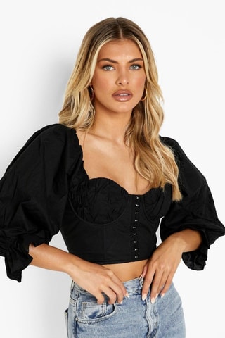 Crop Top - Zwart