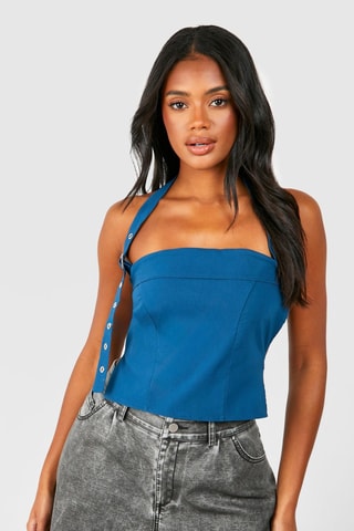 Top - Blauw